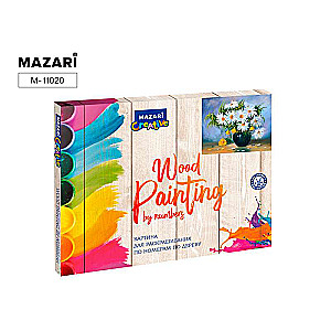 Painting for coloring by numbers on wood 30*40 cm BOUQUET OF CAMOMILES, 1 design