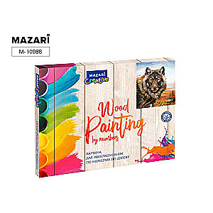Painting for coloring by numbers on wood 40x50 cm WOLF 2, 1 design