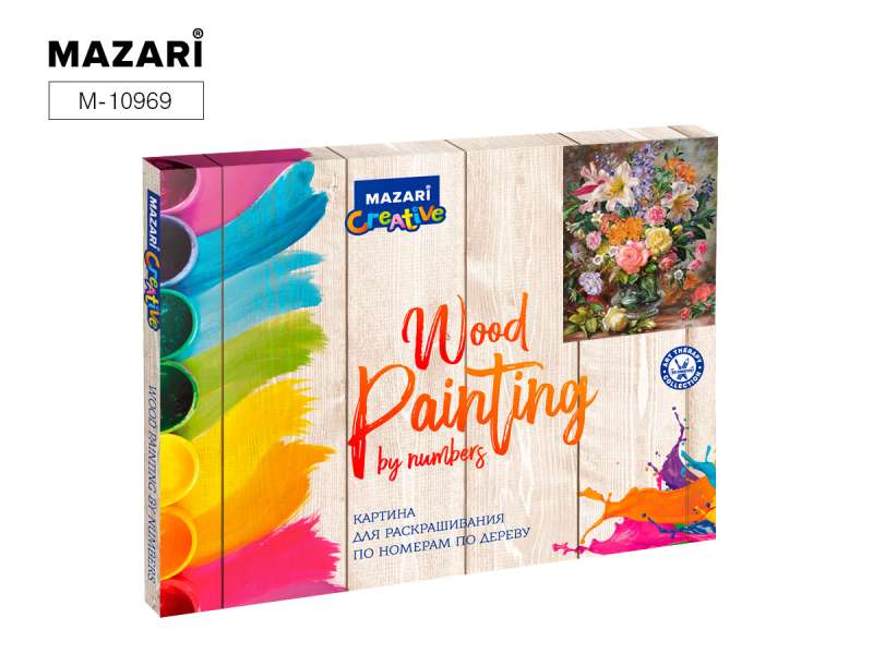 Paint by Numbers on Wood 40x50 cm BOUQUET, 1 design