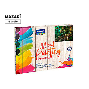 Painting for coloring by numbers on wood 40x50 cm LEOPARDS 1, 1 design