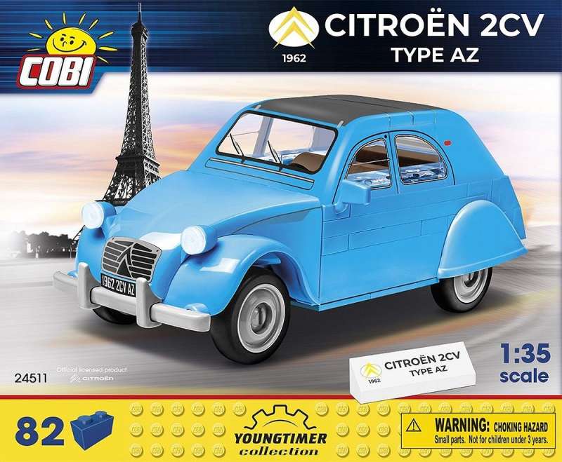 Constructor - COBI Citroen 2CV Type AZ 1962, 82 pieces