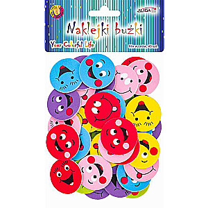 Decor sticker Faces, foam, mix, 40 pcs.