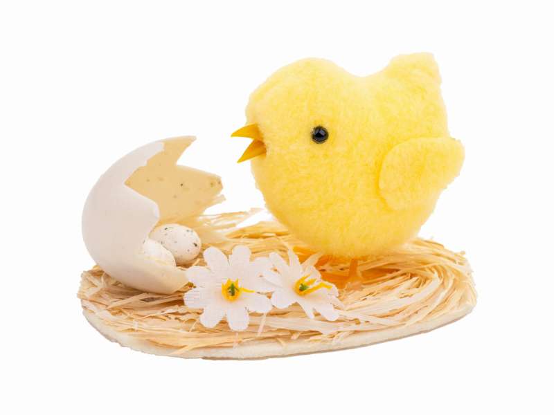 Easter decor - Chicken with an egg, 7 cm.