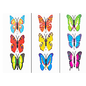 Decor Hairpin Butterfly Mix, 7.5 cm, 3 pcs.