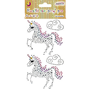 Acrylic Crystal Stickers - Unicorns with Clouds