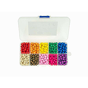 Wooden Bead Set, Box, Mix, 600 pcs.