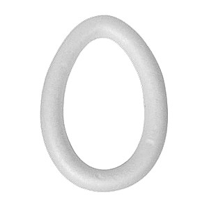 Easter decor - Styrofoam egg 15cm x 10.5cm x 2.5cm, 6 pcs.