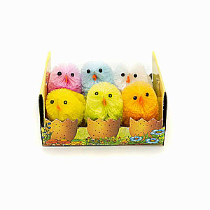Easter decor - Chicks, mix, 4cm, 6 pcs.