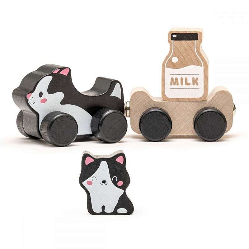 Wooden Train - Kittens 18M+