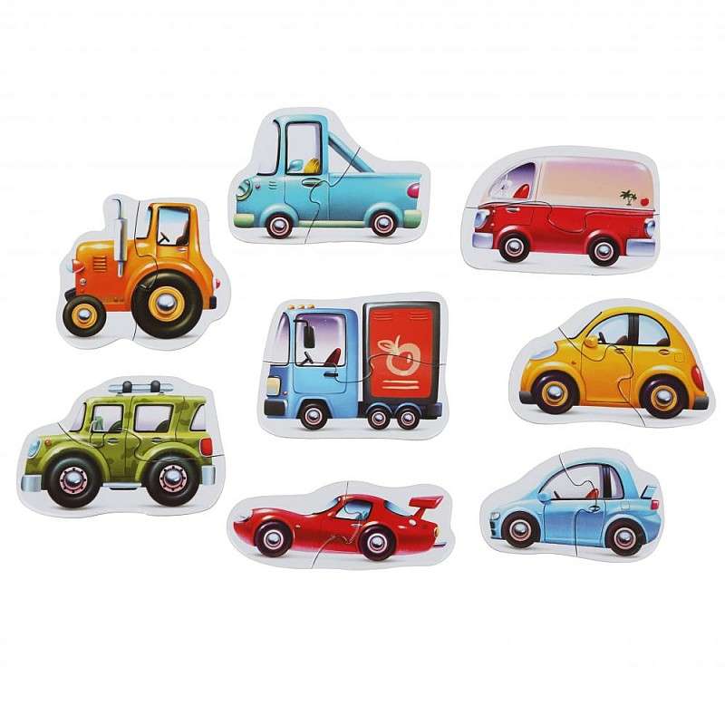 Educational Puzzles - Cars 16 Pieces