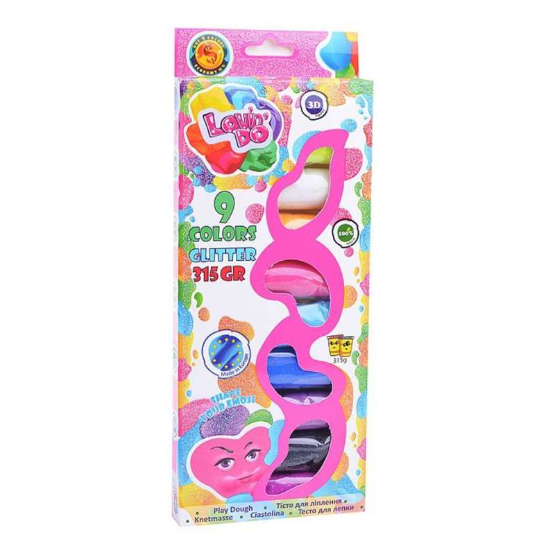 Modeling Clay Set Assorted 9 Colors with Glitter