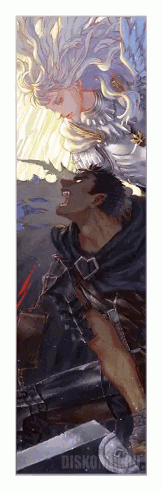 Berserk Bookmark - Griffith and Guts