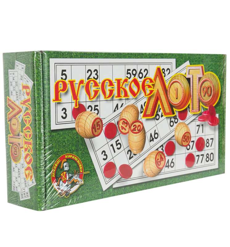 Board game - Russian Loto, plastic numbers