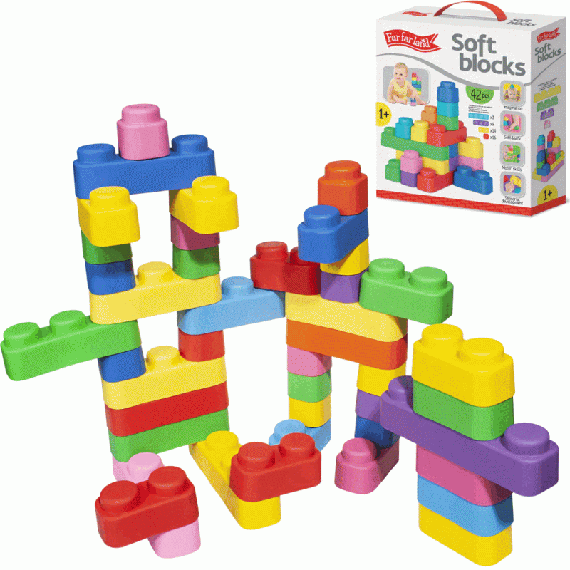 Developmental Toy - Soft Blocks 42 Elements