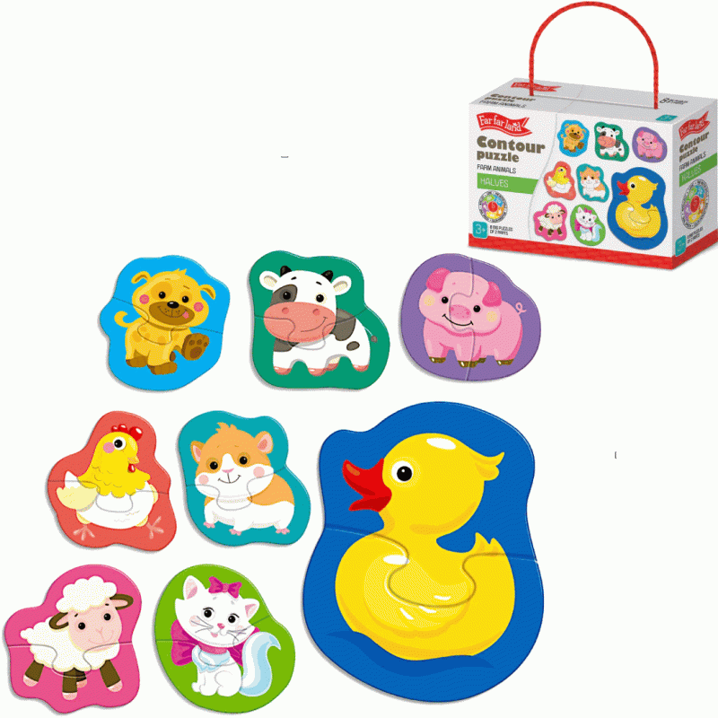 Outline Puzzle - Farm and Domestic Animals