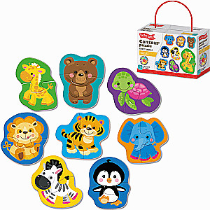 Outline Puzzle - Wild Animals