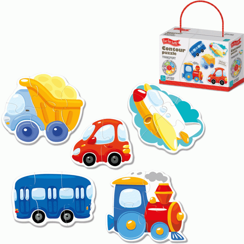 Contour Puzzle - Transport