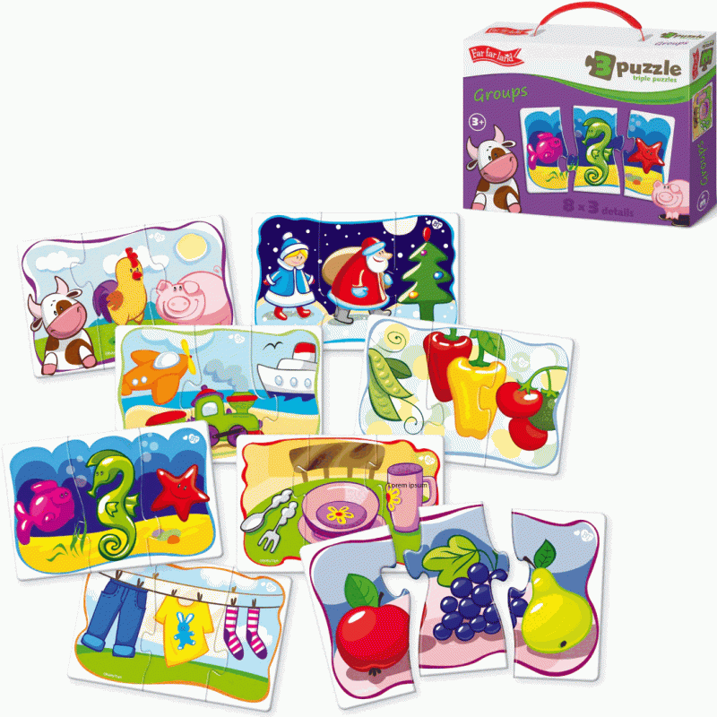 Three-Part Puzzle - Groups