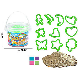 Kinetic sand with molds, 200g