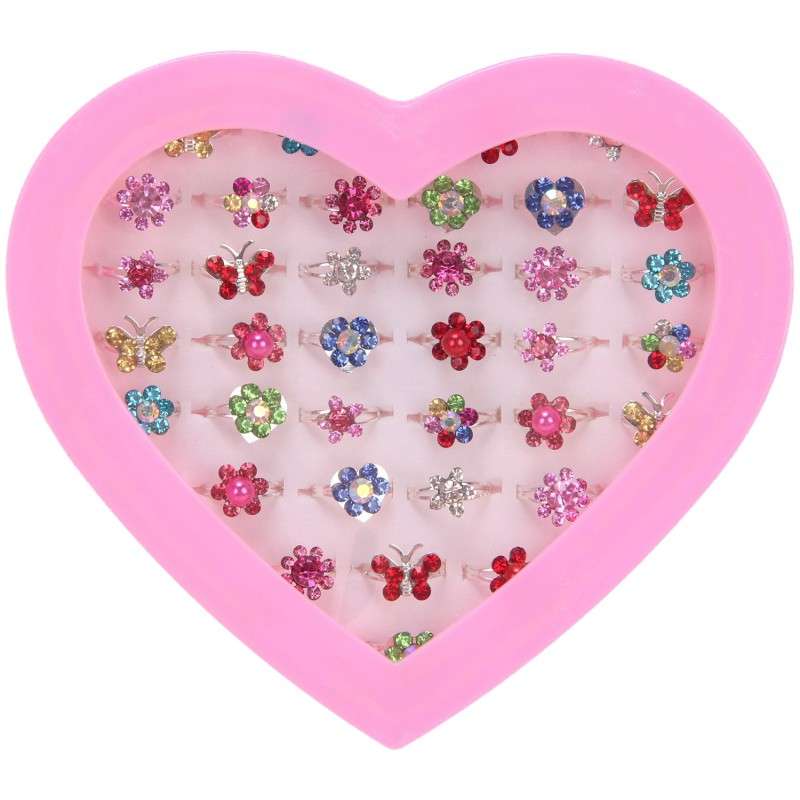 Children's ring with rose, mix