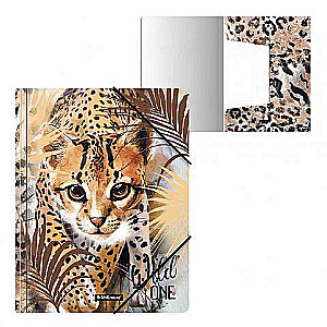 Rubber Band Folder Plastic ErichKrause® Wild Cat, A4