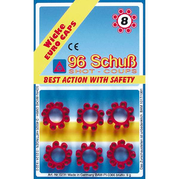 Gohner cartridges, 8 shots each, 12 pcs.