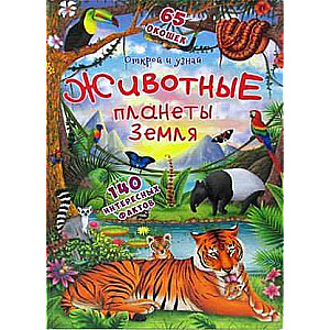 A Book with Secret Windows. Open and Discover. Animals of Planet Earth