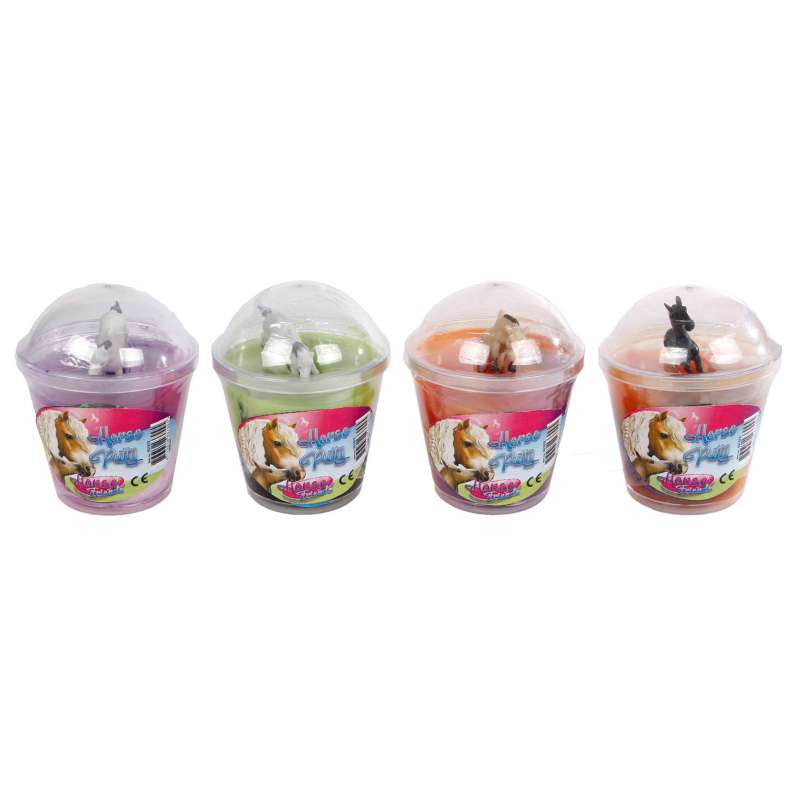 SLIME Horse Frends Gelatinous Mass, in a Cup with a Horse, Mix