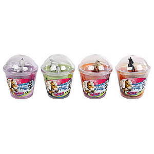 SLIME Horse Frends Gelatinous Mass, in a Cup with a Horse, Mix