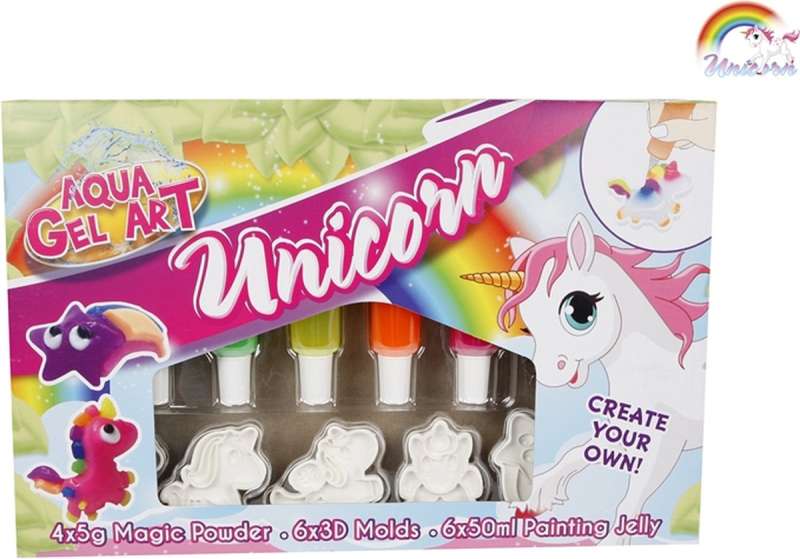 Creative Set - Unicorn 3D Figure Made of Aqua Gel