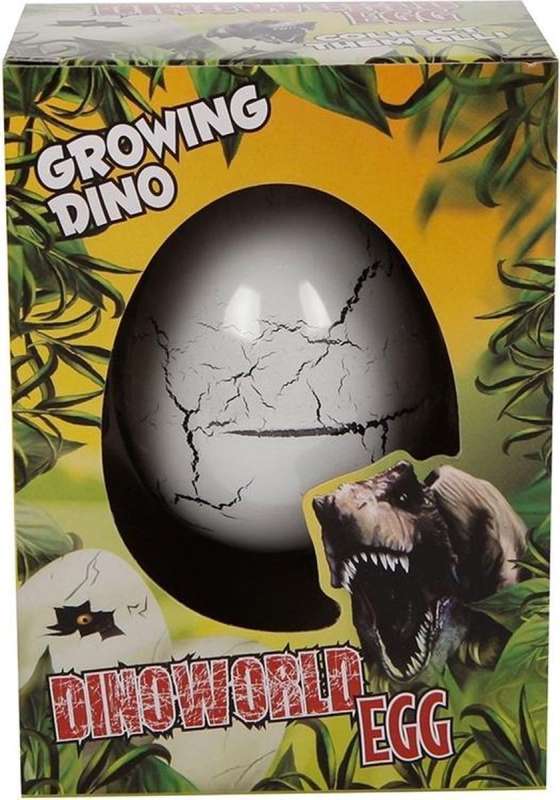 Toy dinosaur in an egg