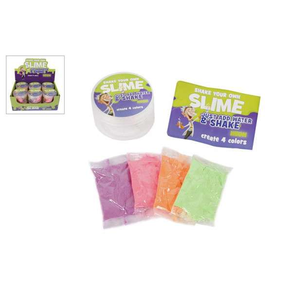 Jelly mass SLIME 4 colors. Create your own slime, neon