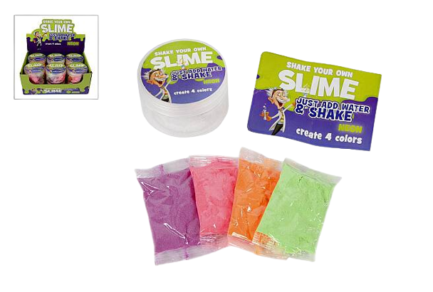 Gummy mass SLIME 4 colors. Create your own slime, neon