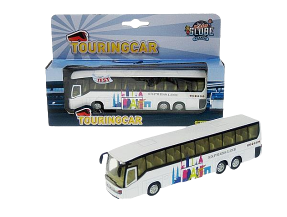 Toy Bus - Touringcar, metal with light and sound