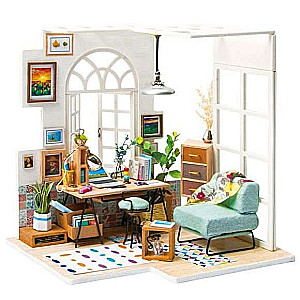Wooden 3D Folding Miniature ROBOTIME Home Office