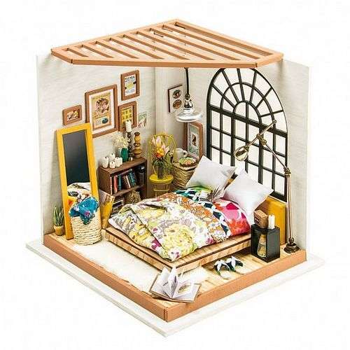 3D Foldable Miniature ROBOTIME Bedroom