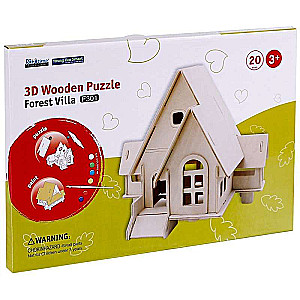 Wooden 3D Puzzle-Paint ROBOTIME House