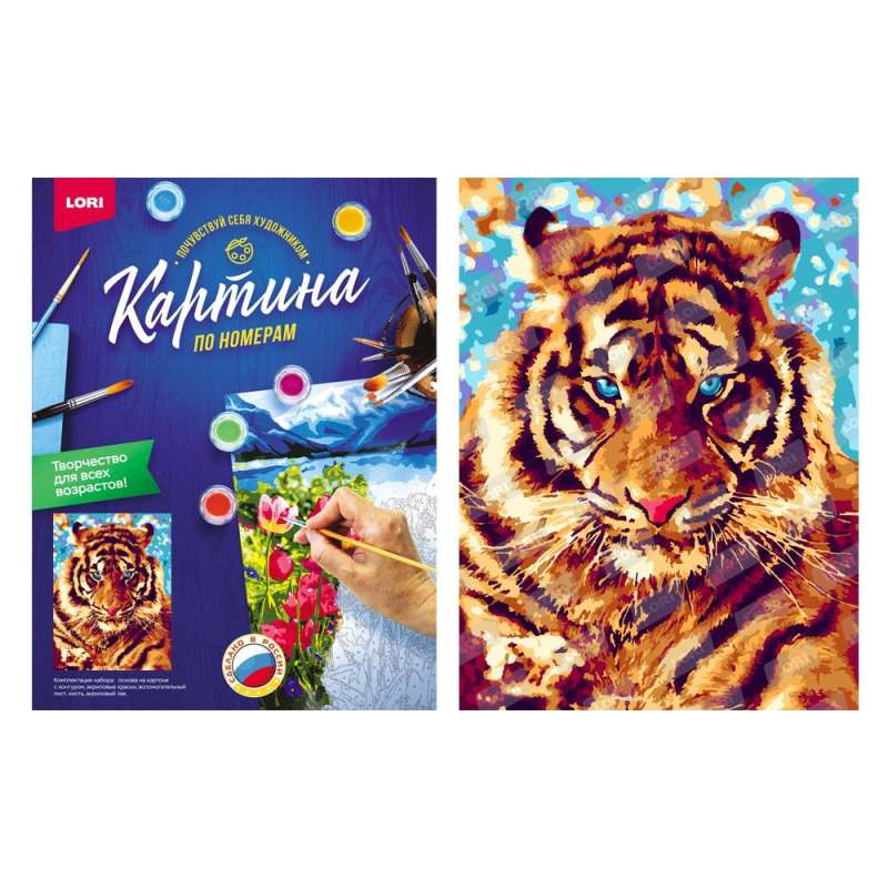 Paint by Numbers - Playful Tiger