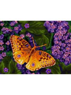 Painting by numbers - Purple flowers