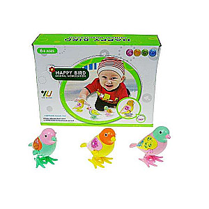 Wind-Up Toy Bird, mix, 10x9cm