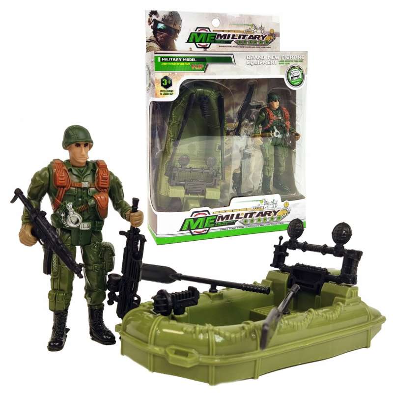 Soldier Figure - Military, with Boat
