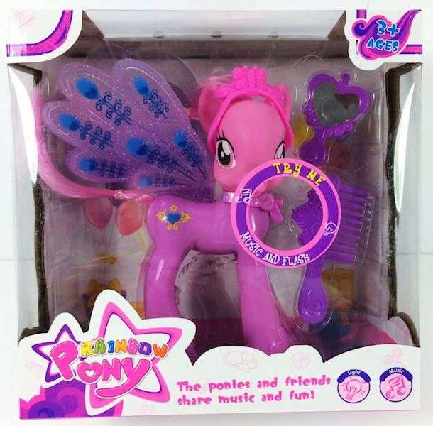 Rainbow Horse with Light and Sound
