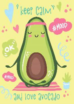Notebook of Positive Mood. Avocado Mood