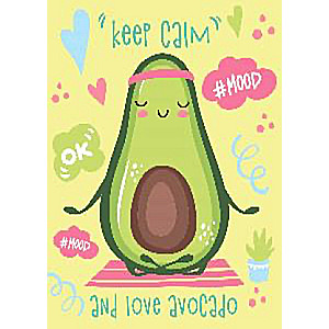 Notebook of Positive Mood. Avocado Mood