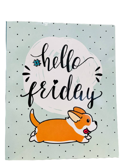 Notebook of Positive Mood. Hello Friday