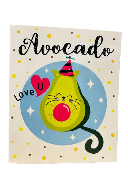 Notebook of Positive Mood. Avocado Love U