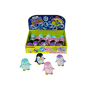 Stress Relief Toy Penguin, Mix, with Beads