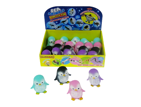 Stress Relief Toy Penguin, Mix, with Beads