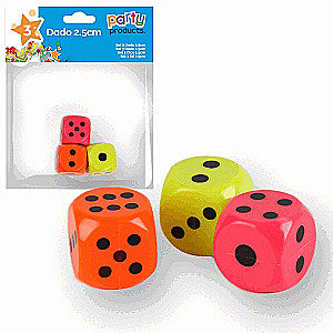 Soft Dice 6x6cm, Mix