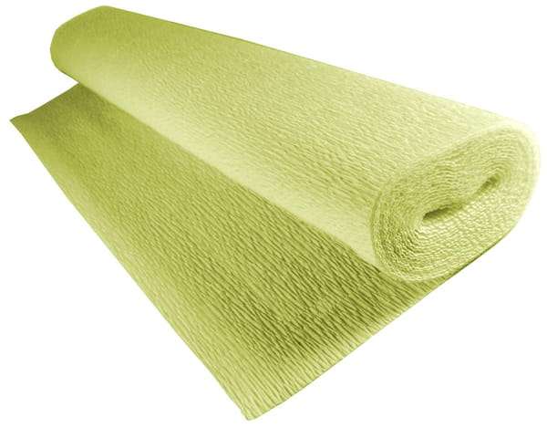 Crepe paper 50cmx2.5m lime green